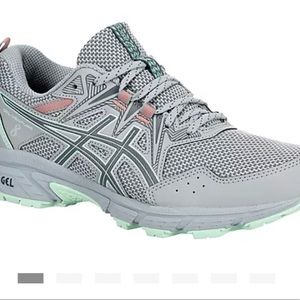 ASICS WOMENS GEL-VENTURE 8 RUNNING SHOE - PALE GREY size 8.5